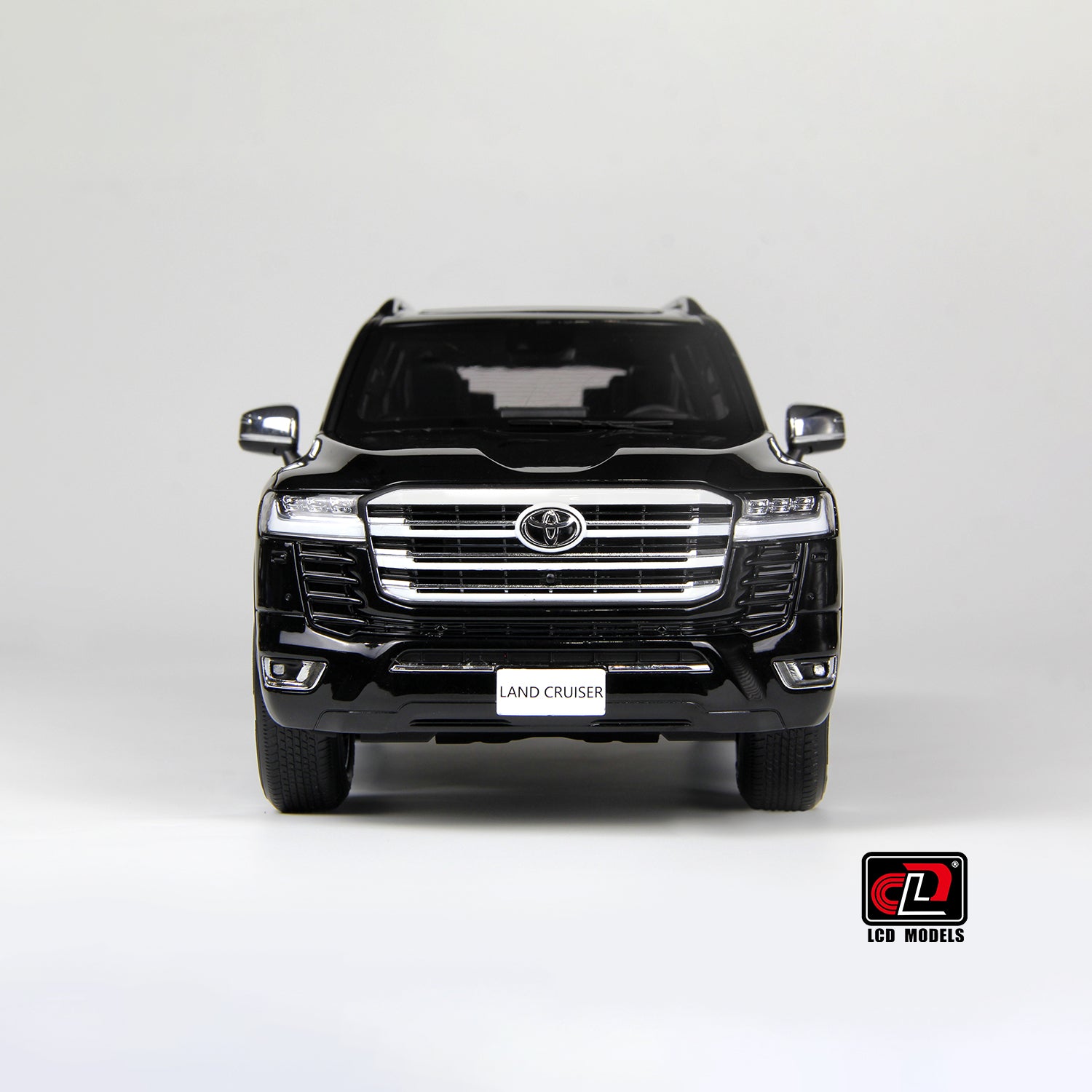 LCD Model 1:18 Toyota Land Cruiser 300-ZX Black color