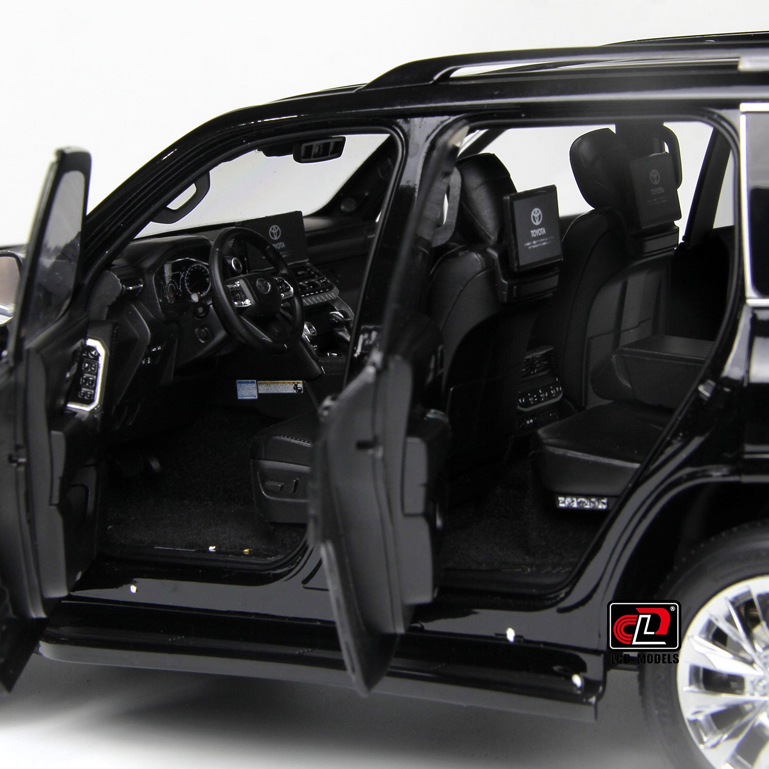 LCD Model 1:18 Toyota Land Cruiser 300-ZX Black color