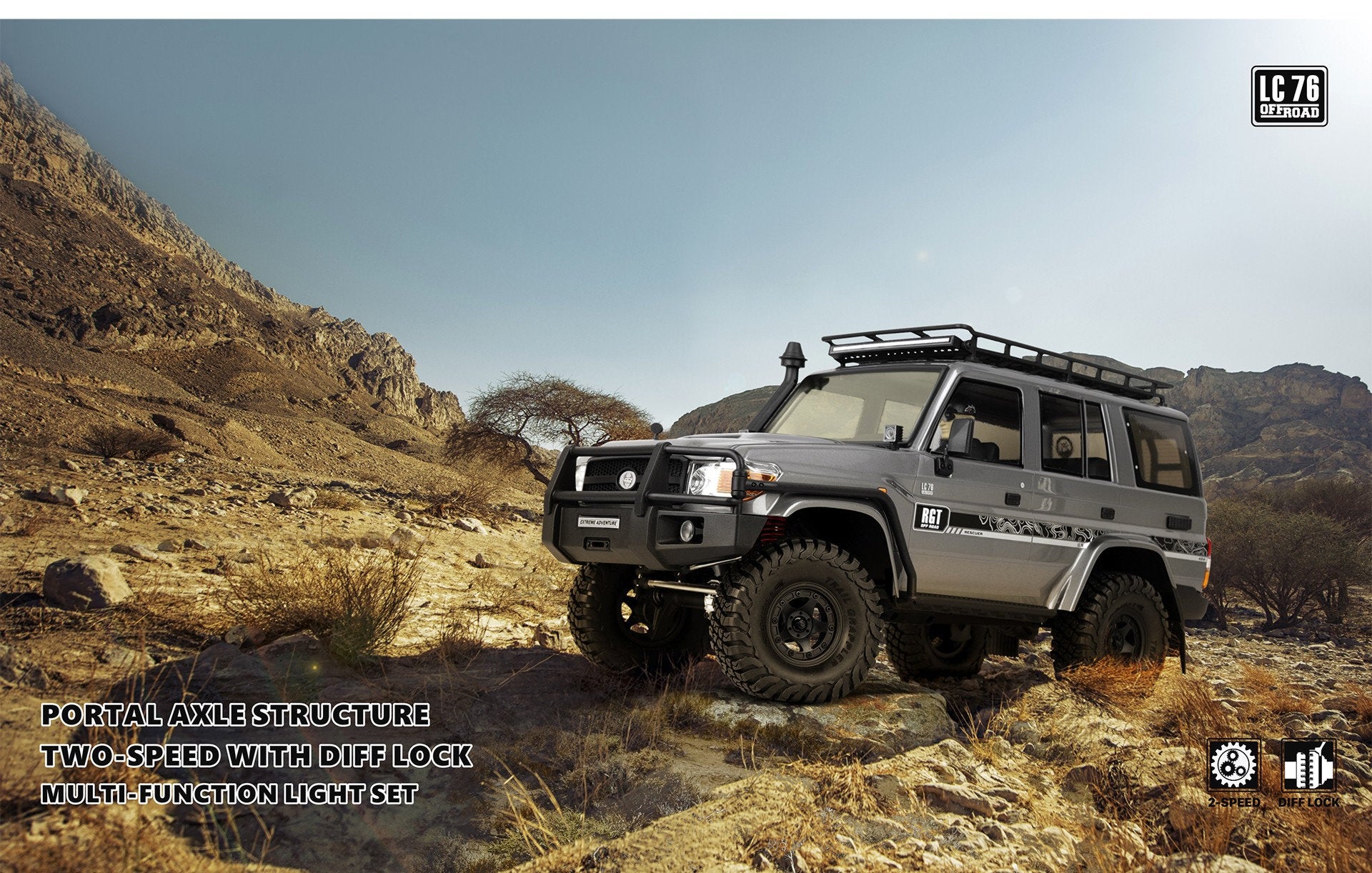 RGT EX86190 (RESCUER) 1/10 LC76 RC Crawler