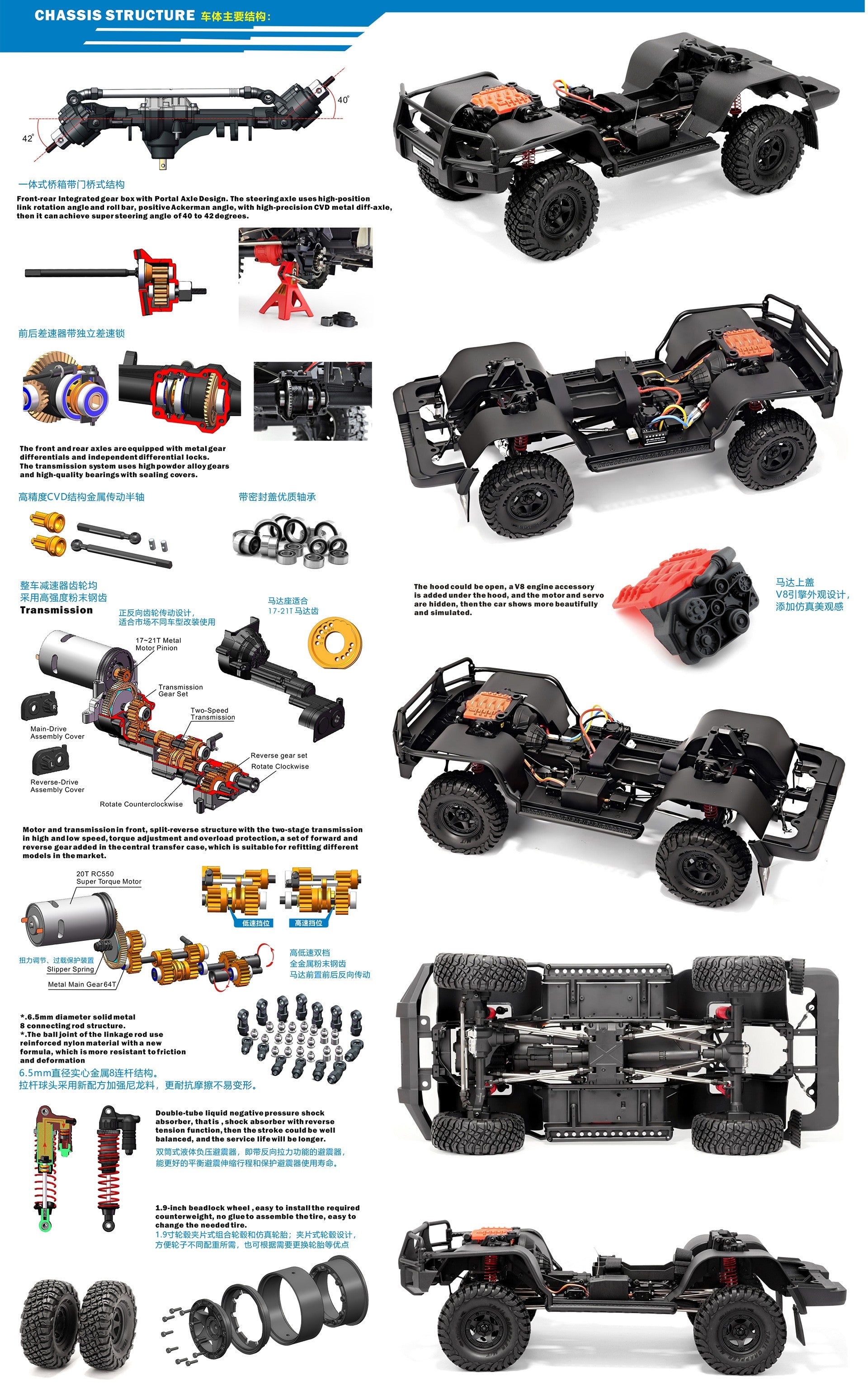 RGT EX86190 (RESCUER) 1/10 LC76 RC Crawler
