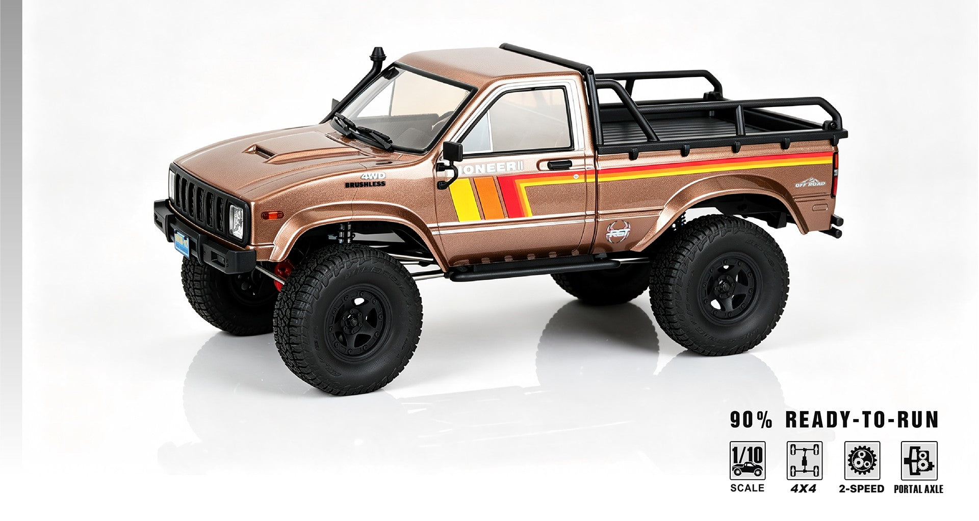 RGT EX86110PRO (PIONEER II) 1/10 Brushless RC Crawler