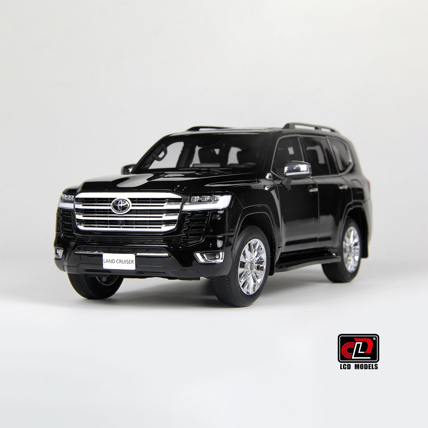 LCD Model 1:18 Toyota Land Cruiser 300-ZX Black color