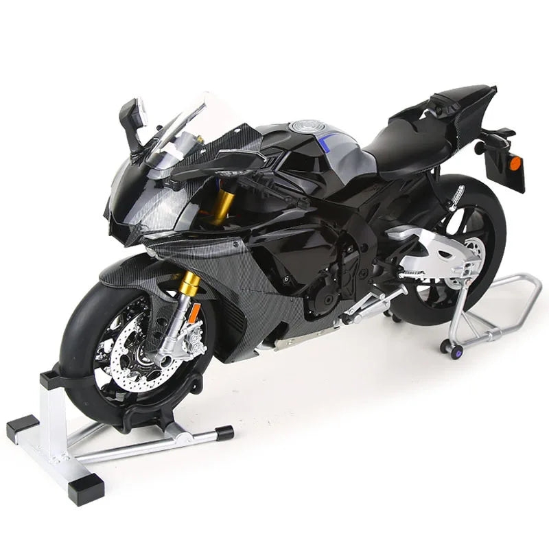 HY Hot New Style Diecast 1:6 Yamaha R1M Motorcycle with Key Open Spray lights and Sound