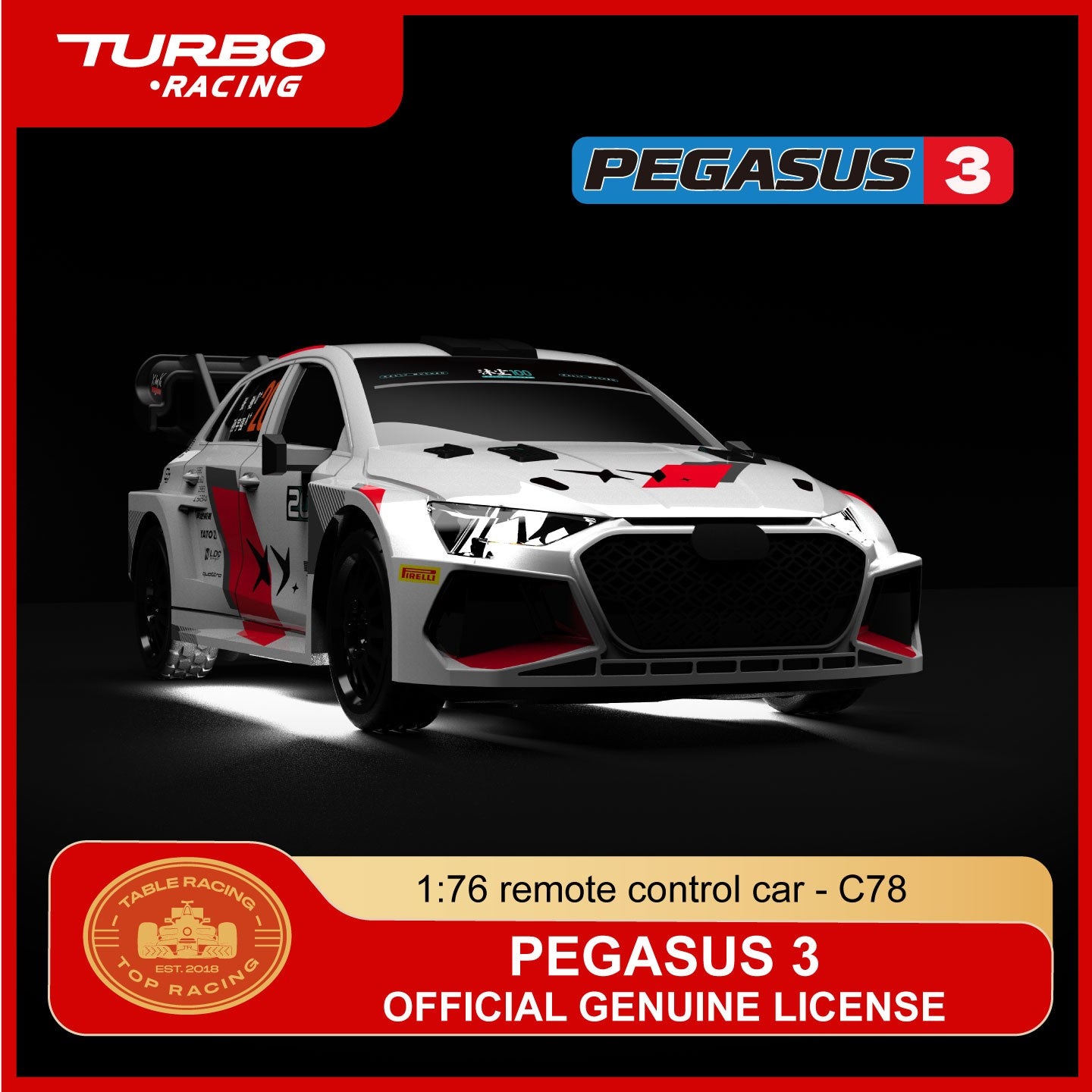 Turboracing C78 1/76 PEGASUS 3 CO-BRANDED EDITION