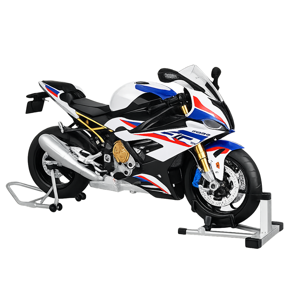 2026 Hot New Style Diecast 1:6 BWM S1000RR Motorcycle with Key Open Spray Lights and Sound