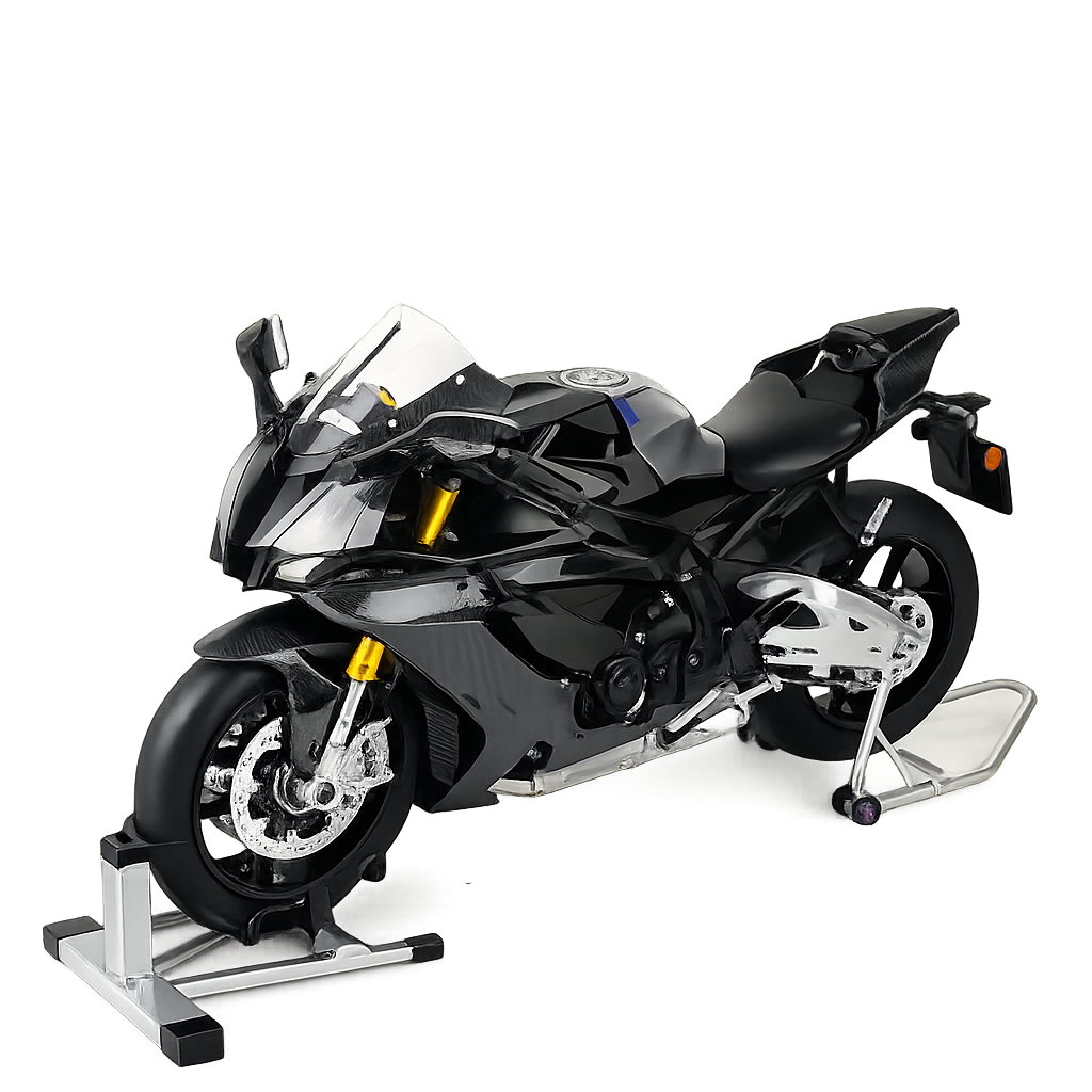 HY Hot New Style Diecast 1:6 Yamaha R1M Motorcycle with Key Open Spray lights and Sound