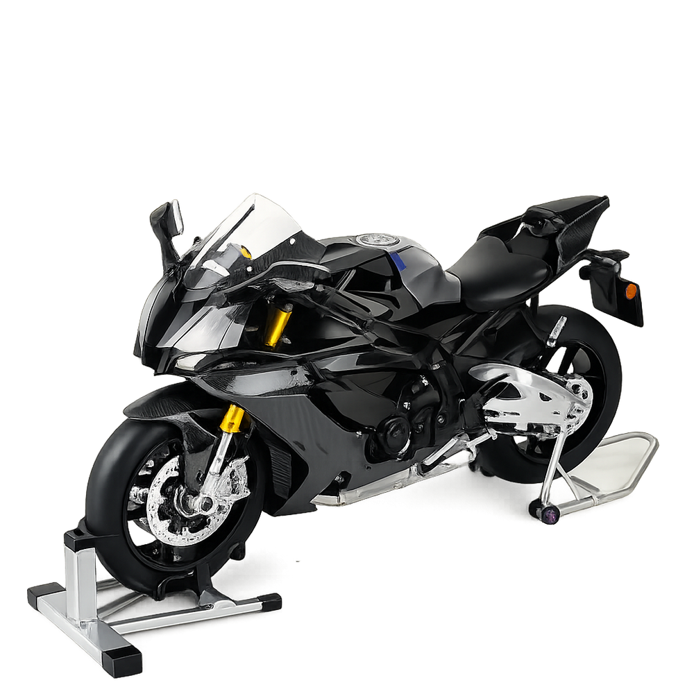 HY Hot New Style Diecast 1:6 Yamaha R1M Motorcycle with Key Open Spray lights and Sound