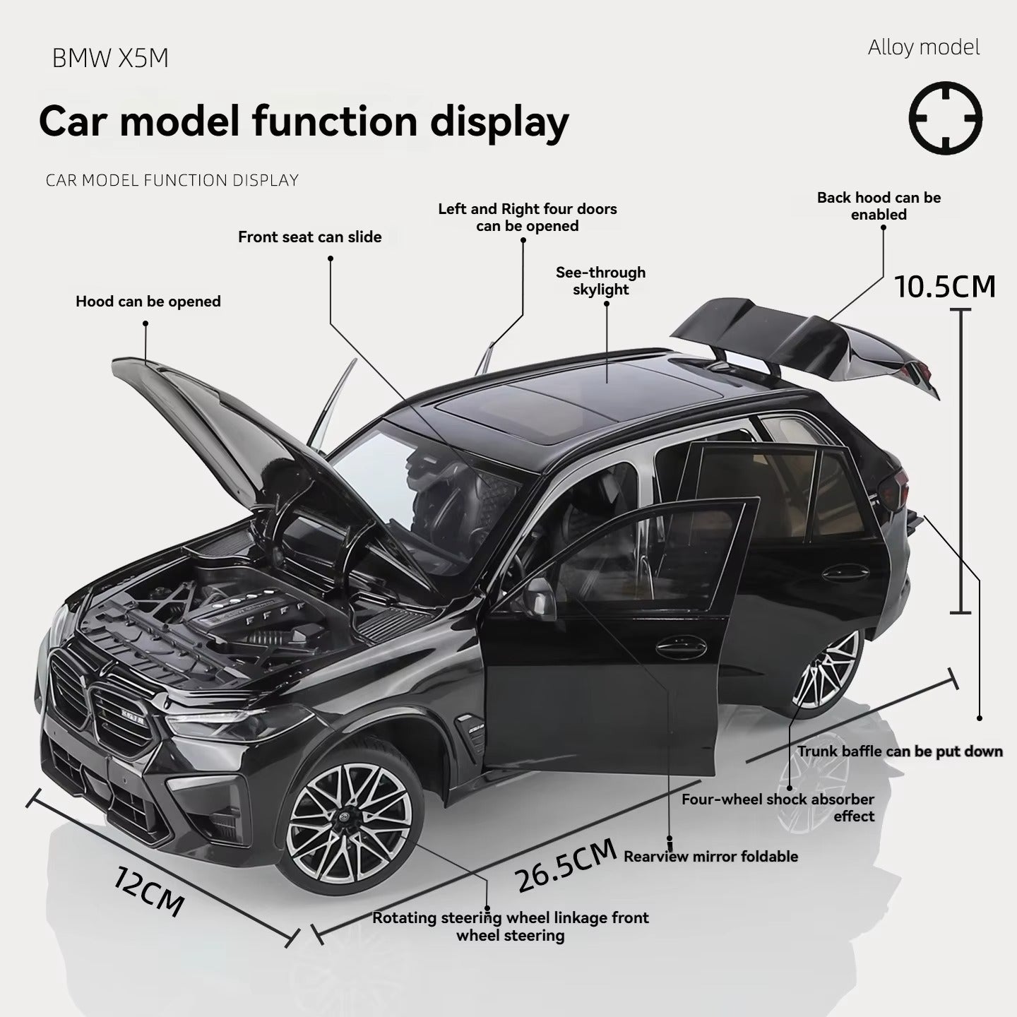 BMW X5M 1:18 Officially authorized Diecast Car Model