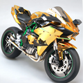 1:6 Kawasaki Ninja H2R Miniature Simulation Bike Model - Golden Edition