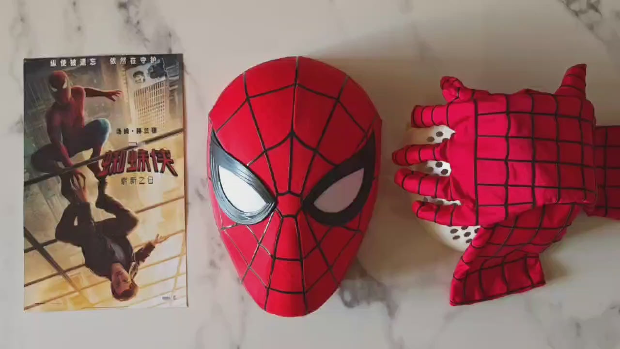Spiderman- Brand New Day Head Gear with Face Shell, Magnetic Eyes and Back Cover