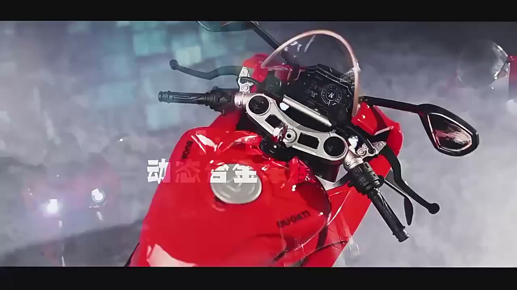 HY Hot New Style Diecast 1:6 Ducati V4S Motorcycle with Key Open Spray lights and Sound