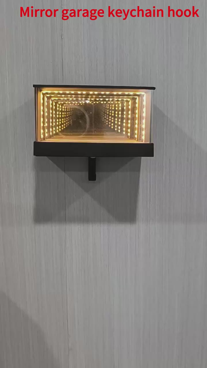 Infinity Garage Key Holder Mirror with LED light and Proximity Sensor Garage Key Hook