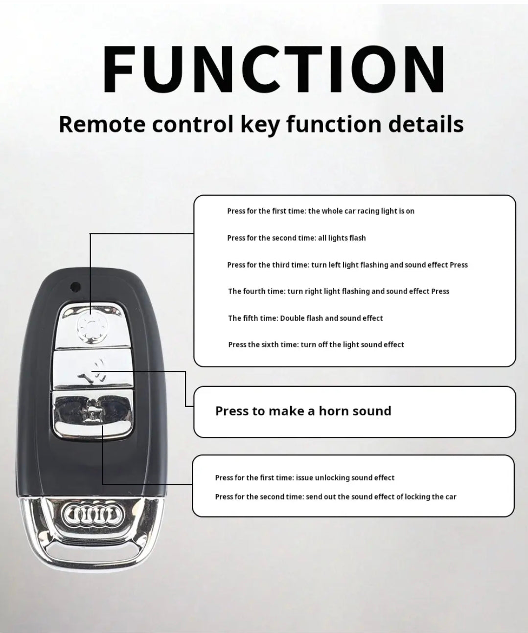 1/18 Audi RS7 Sportback Diecast Model with Remote Key