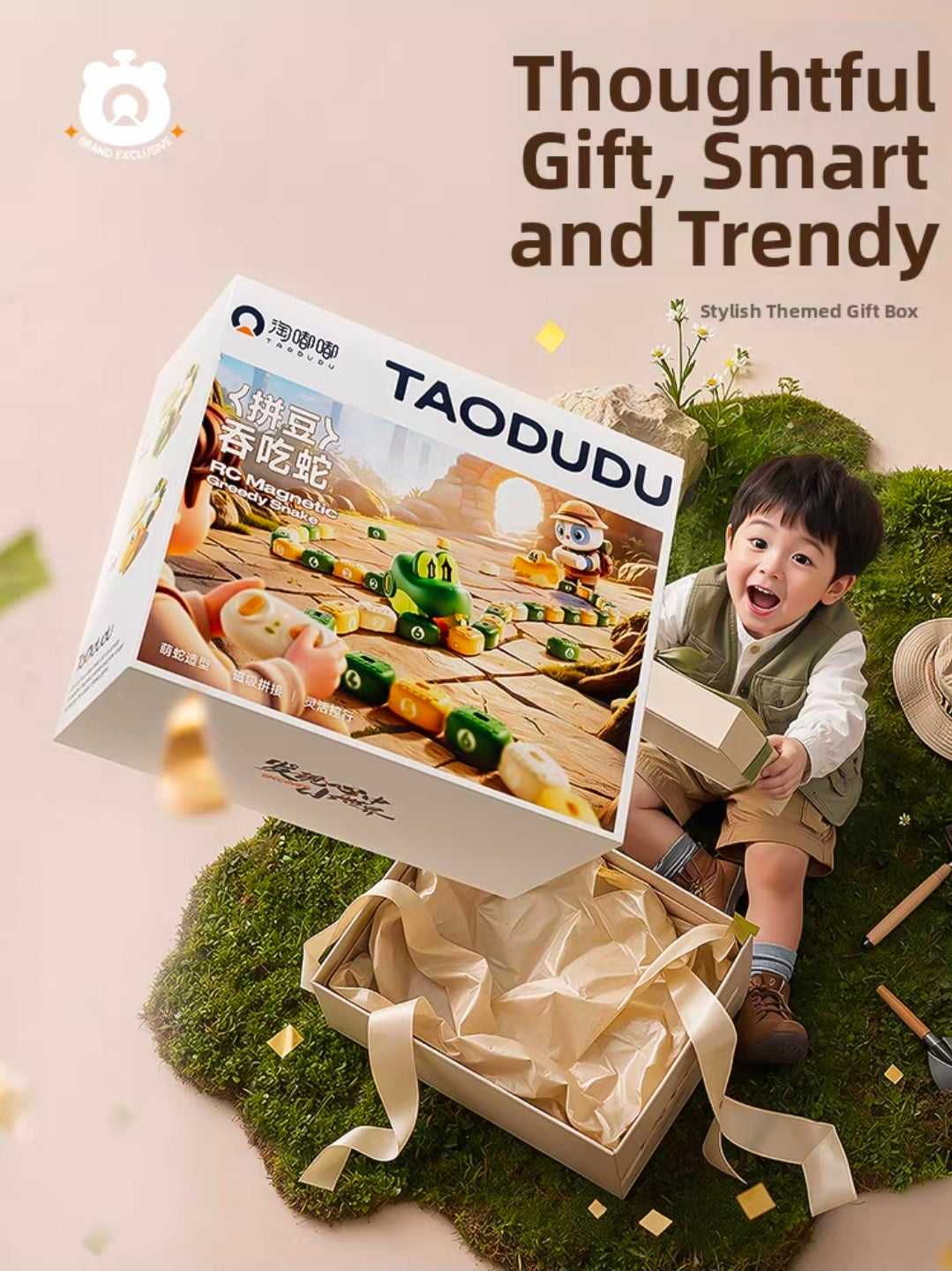 Taodudu Magnetic Hungry Snake RC Game